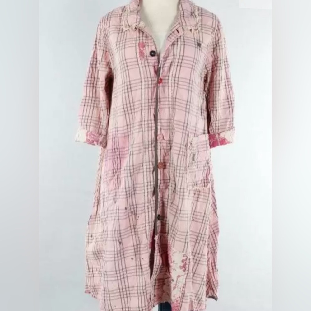 Magnolia Pearl Tancy Coat in Telephone Check O/S NWT